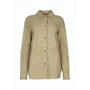 Totême Lambskin Jacket With Classic Collar And Button-Down Front - NWT